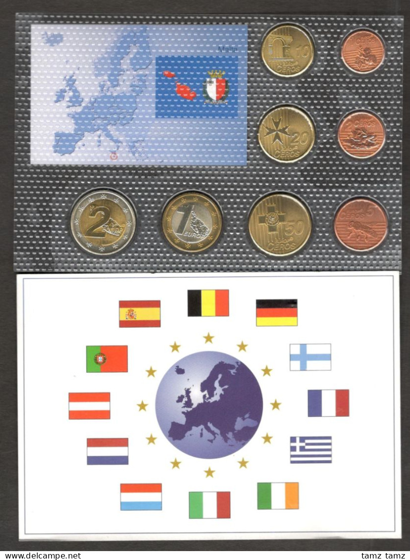 Full Set Essay Probe Trial Malta Coin Set 2006 Including Sleeve - Malta