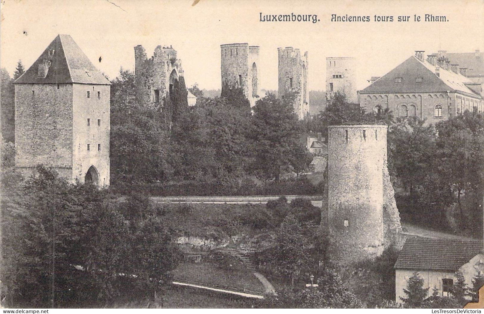 LUXEMBOURG - Anciennes Tours Sur Le Rham - Carte Postale Ancienne - Autres & Non Classés