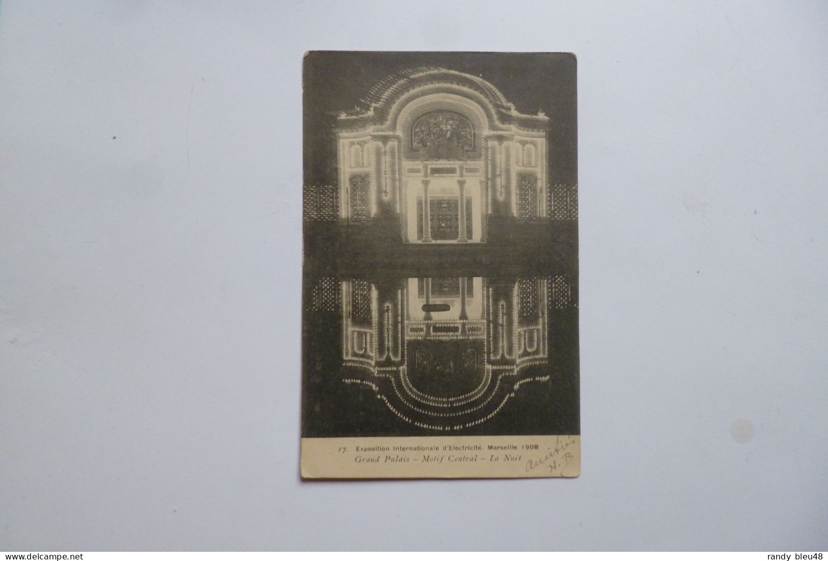 MARSEILLE  -  Exposition 1908  -  Grand Palais   -  Destinataire ANSACQ Par Mony  -  Oise - Exposition D'Electricité Et Autres