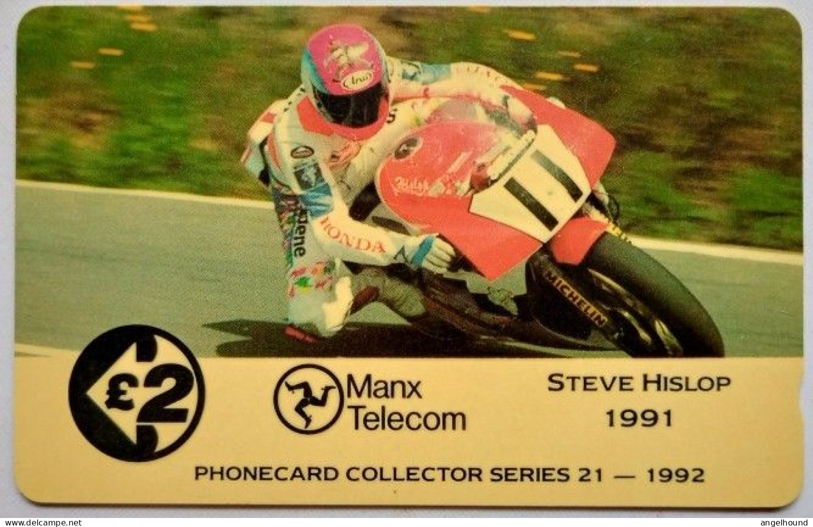 Isle Of Man £2  13IOMA Phonecard Collectors Series " Steve Hislop 1991 " - Man (Eiland)