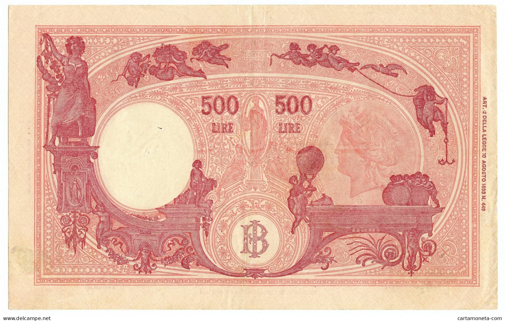 500 LIRE BARBETTI GRANDE C TESTINA BI UMBERTO II 06/06/1946 BB/SPL - Regno D'Italia – Autres