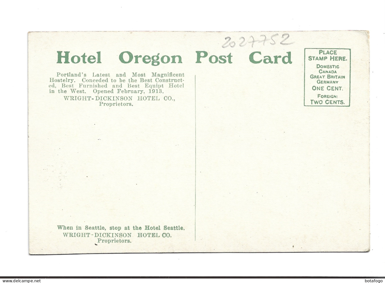 CPA HOTEL OREGON, PORTLAND, OREGON - Portland