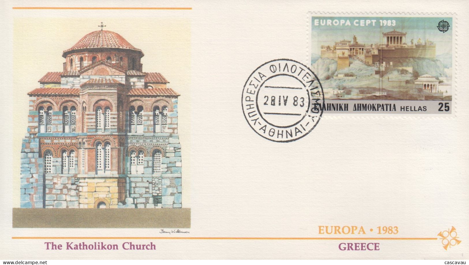 Enveloppe  FDC   1er  Jour    GRECE     EUROPA    1983 - 1983
