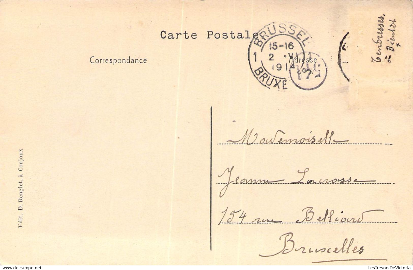 BELGIQUE - CONJOUX - Le Nid Des Lapins - Edit D Renglet - Carte Postale Ancienne - Autres & Non Classés