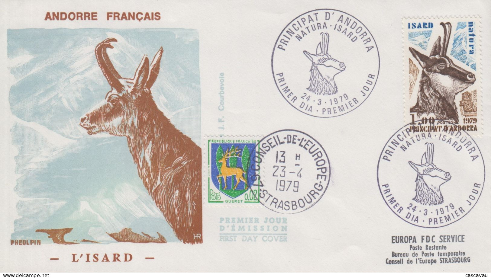 Enveloppe  FDC  1er  Jour   ANDORRE  ANDORRA    ISARD   1979 - FDC