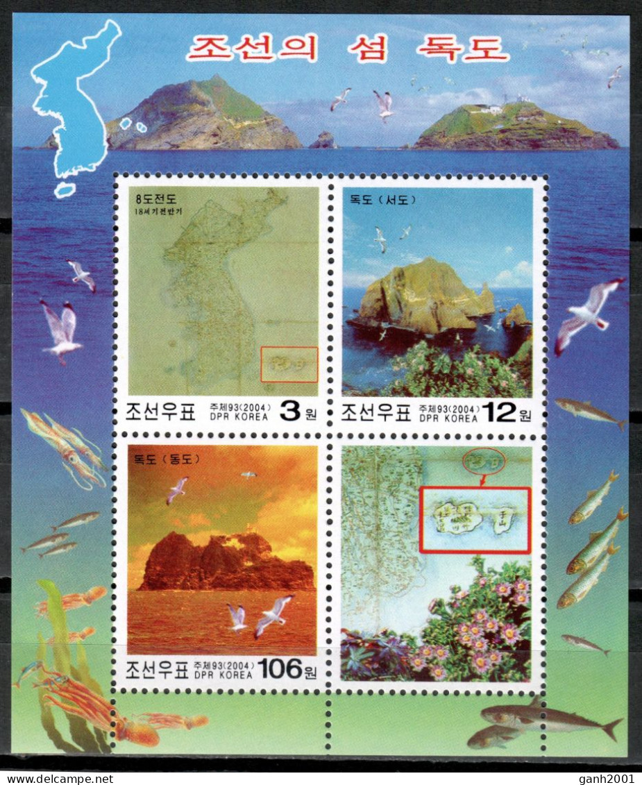 Korea North 2004 Corea / Geology · Dokdo Island Claim MNH Geología · Reclamación Isla De Dokdo / Mb33  37-34 - Inseln