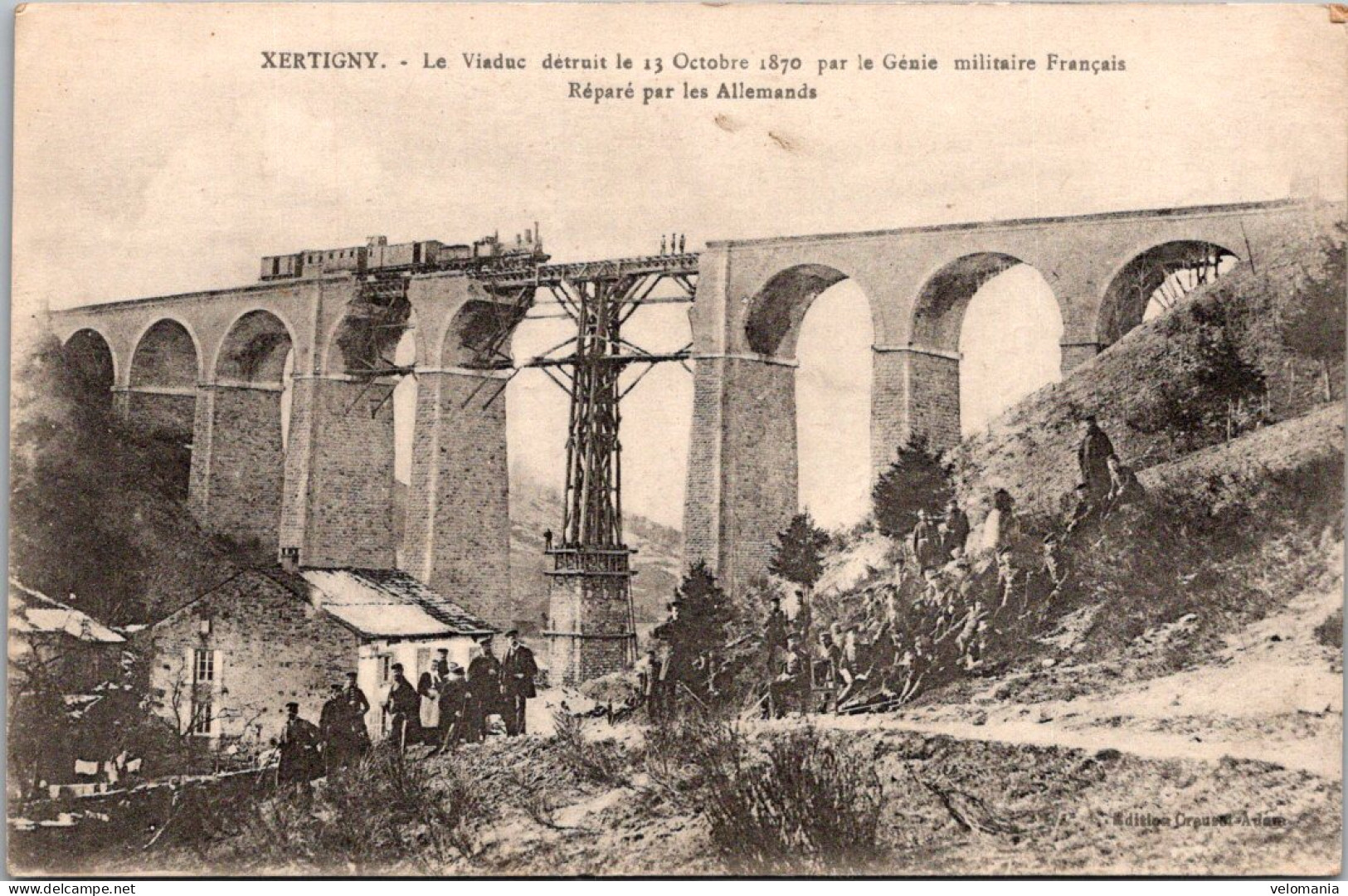 17281 Cpa 88 Xertigny - Le Viaduc Détruit Le 13 Octobre 1870 - Xertigny