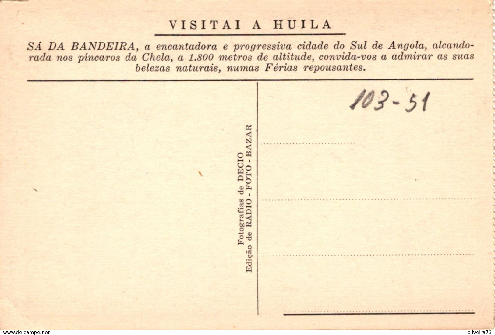 ANGOLA - HUILA - Cascata Da Hunguéria - Angola