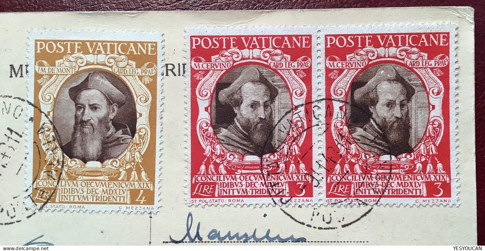 POSTA AEREA Sa.15 Etc 1947 100L>1948 SUMATRA INDONESIA ! (Vatican Vaticano Lettera Cover Cartolina Air Mail Par Avion - Lettres & Documents