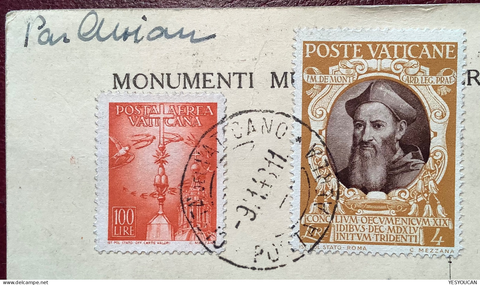 POSTA AEREA Sa.15 Etc 1947 100L>1948 SUMATRA INDONESIA ! (Vatican Vaticano Lettera Cover Cartolina Air Mail Par Avion - Storia Postale