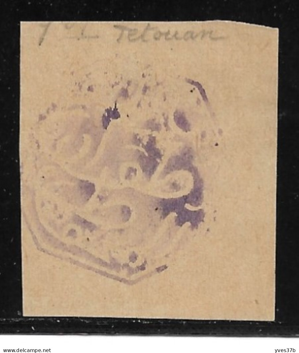 Cachet MAGZEN TETOUAN N°25 - Octogonal Violet S/Fragment - 1892 - TTB - Lokale Post