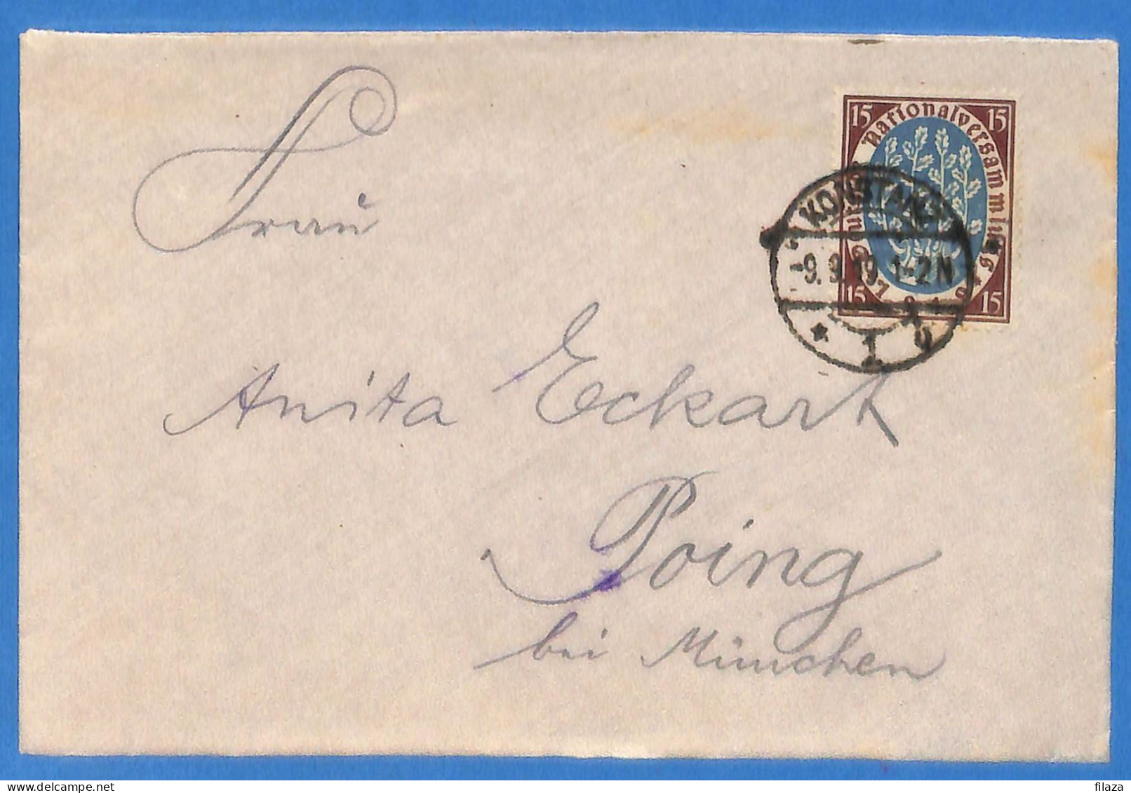 Allemagne Reich 1919 Lettre De Konstanz (G18586) - Cartas & Documentos