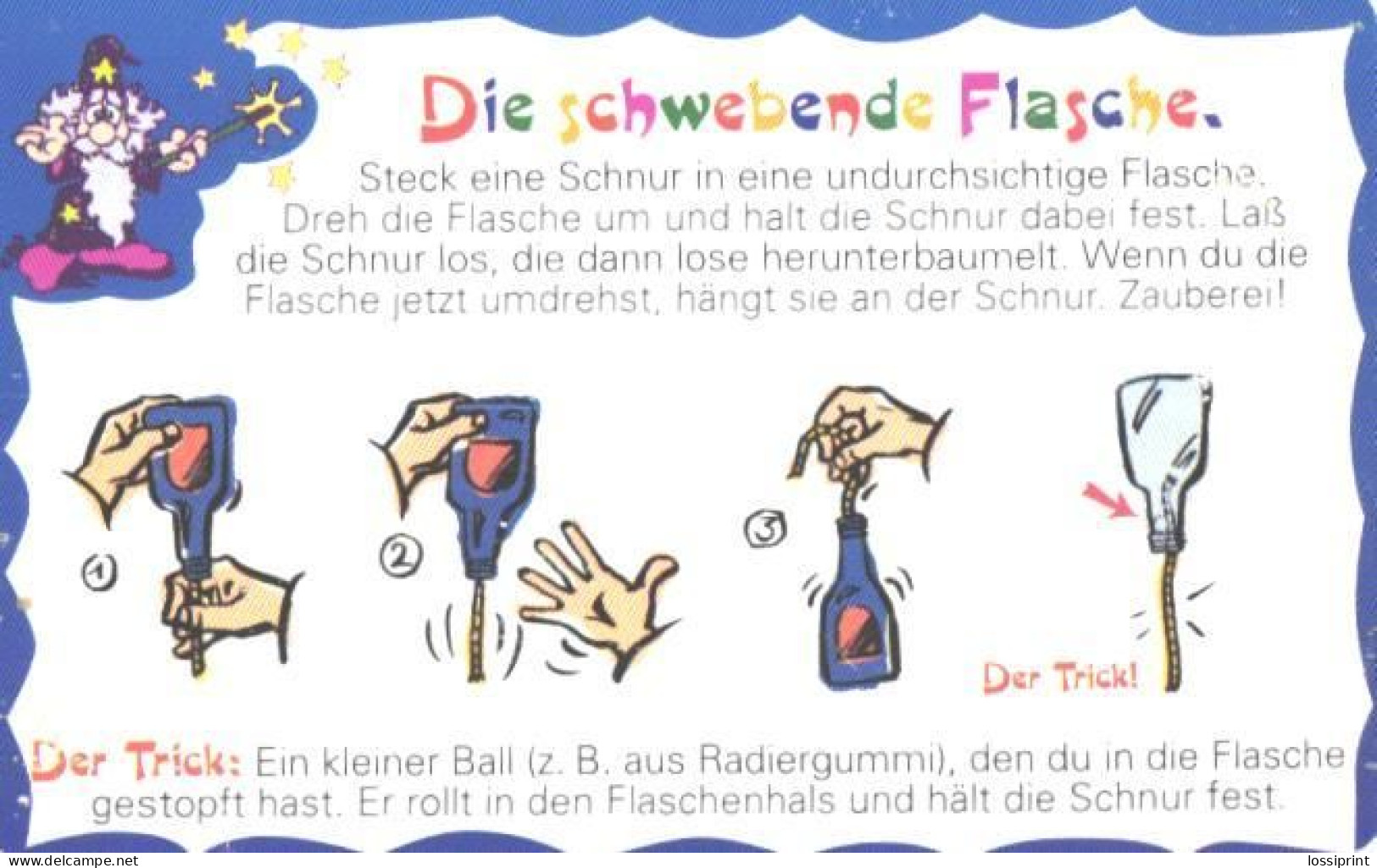 Germany:Used Phonecard, T, 12 DM, Magic-Trick-Card Nr.1, 1999 - P & PD-Series: Schalterkarten Der Dt. Telekom