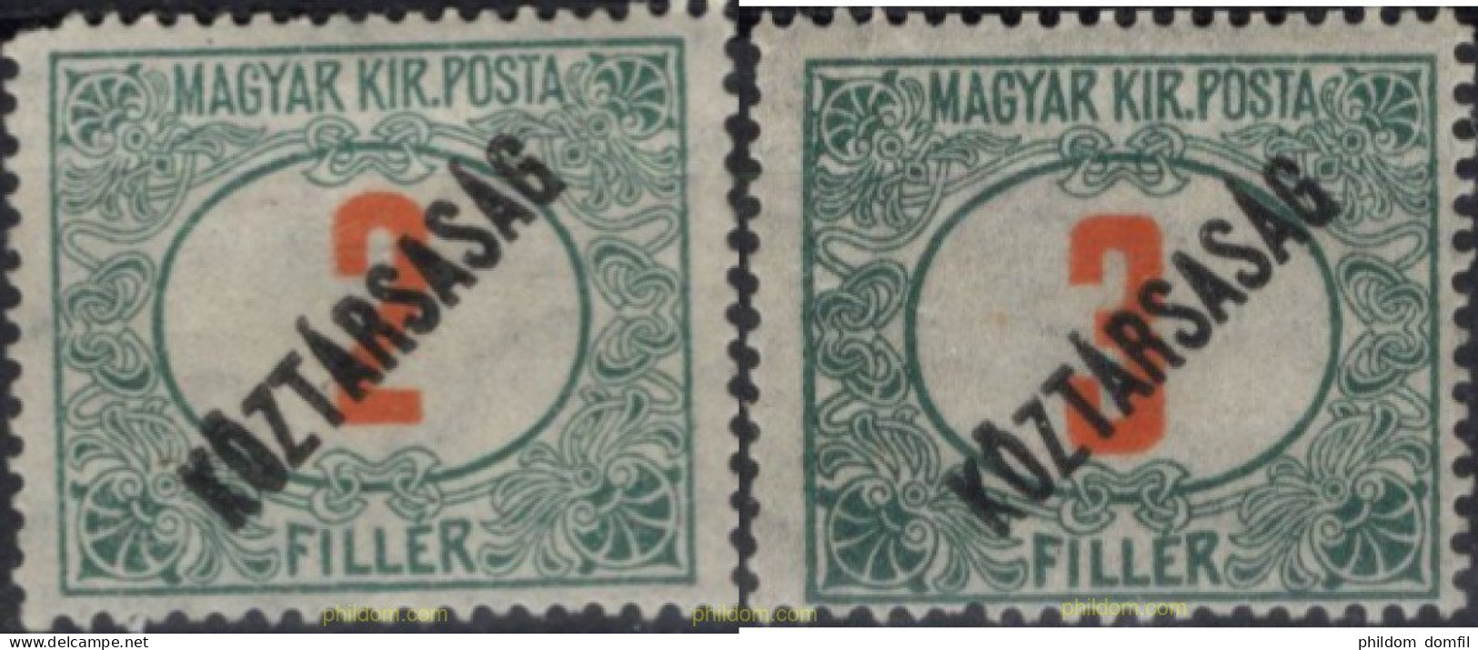 702124 HINGED HUNGRIA 1919 SELLOS DE TASAS - Unused Stamps