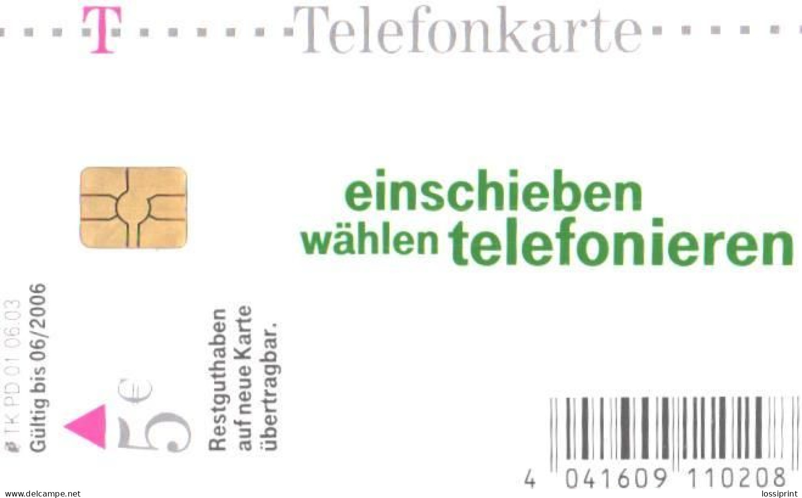 Germany:Used Phonecard, T, 5 EUR, Advertising, 2003 - P & PD-Series: Schalterkarten Der Dt. Telekom