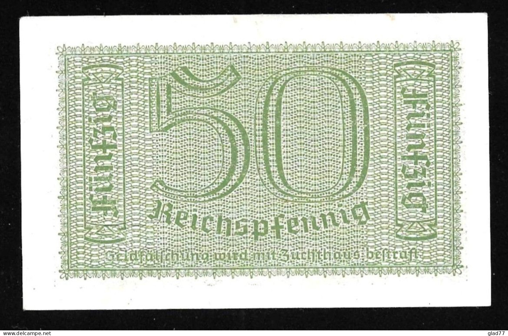 50 Reichspfennig Circulated In Greece During WW II UNC! - Autres & Non Classés