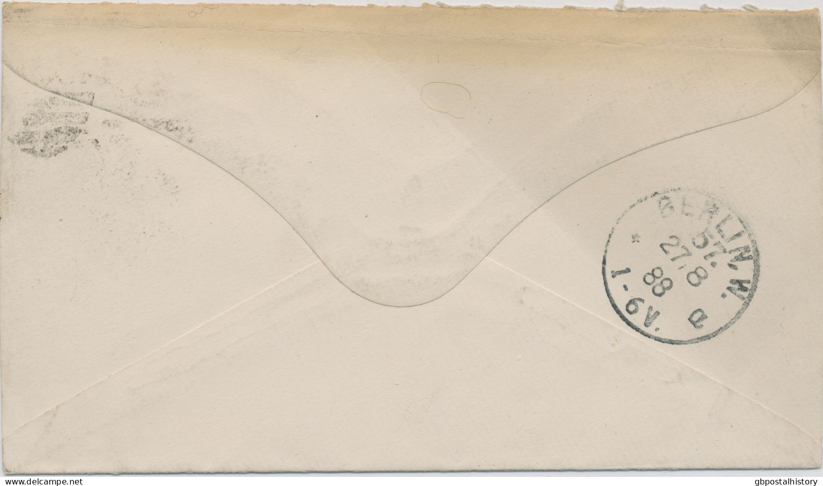 GB 1888 QV Jubilee ½d Vermilion On VF Cover With Barred Duplex-cancel "MERTON / 809" (Merton, Surrey) RARE POSTAGE RATE - Covers & Documents