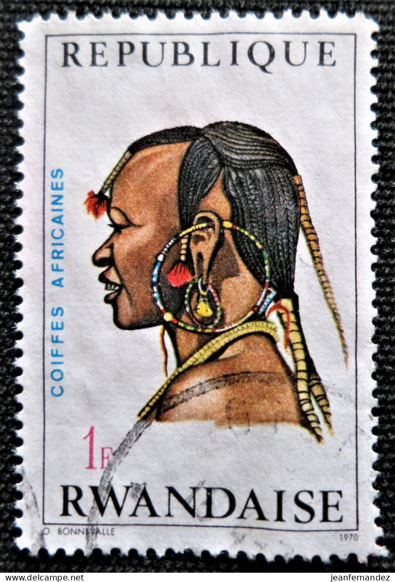 Rwanda 1971 African Headdresses   Stampworld N°  441 - Used Stamps