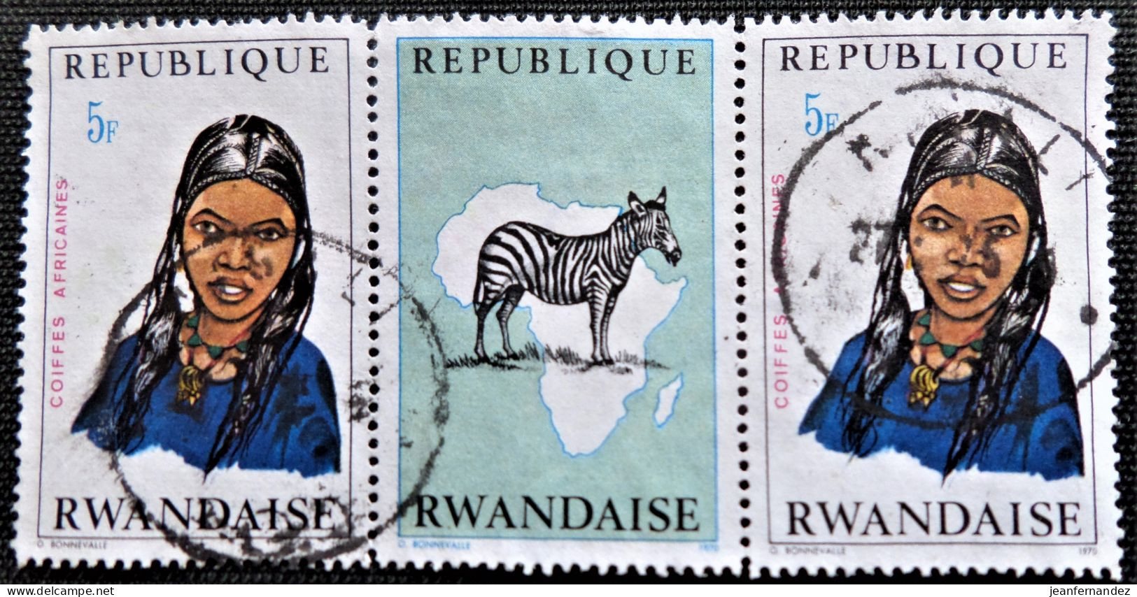 Rwanda 1971 African Headdresses   Stampworld N°  442 - Gebruikt