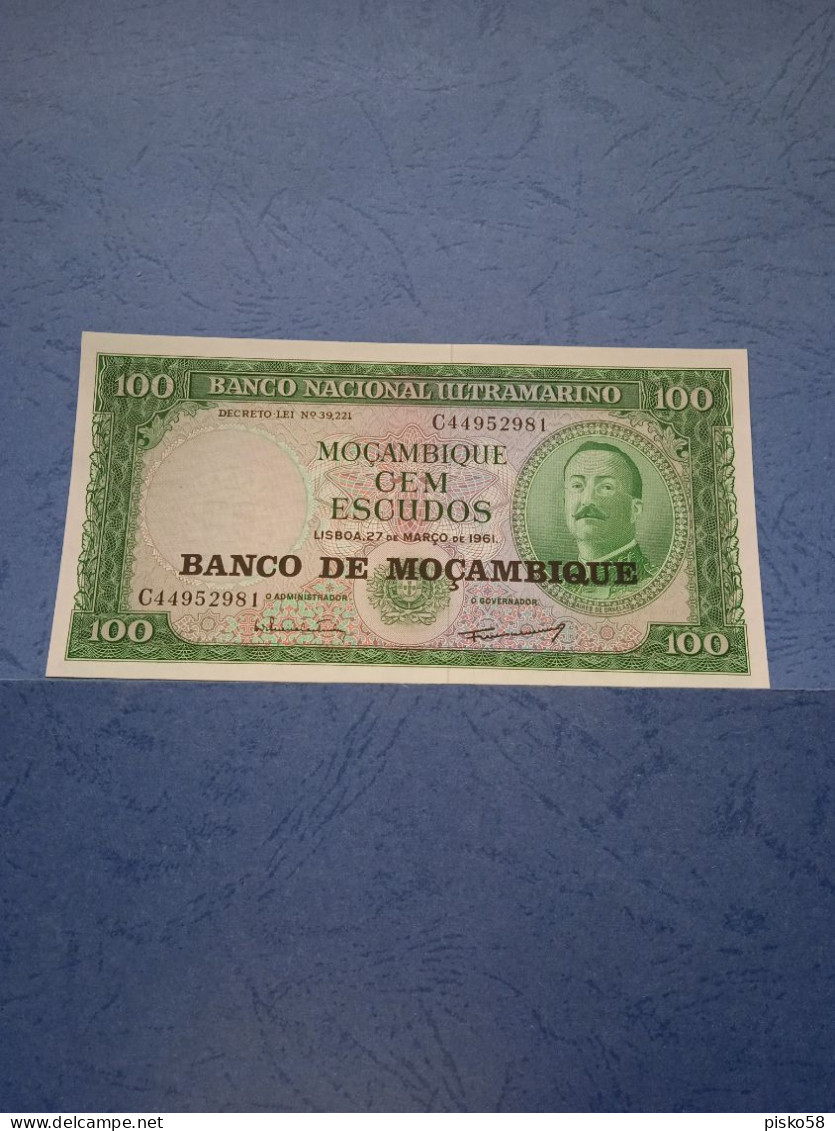 MOZAMBICO-P117 100E 27.3.1961 UNC - Mozambique