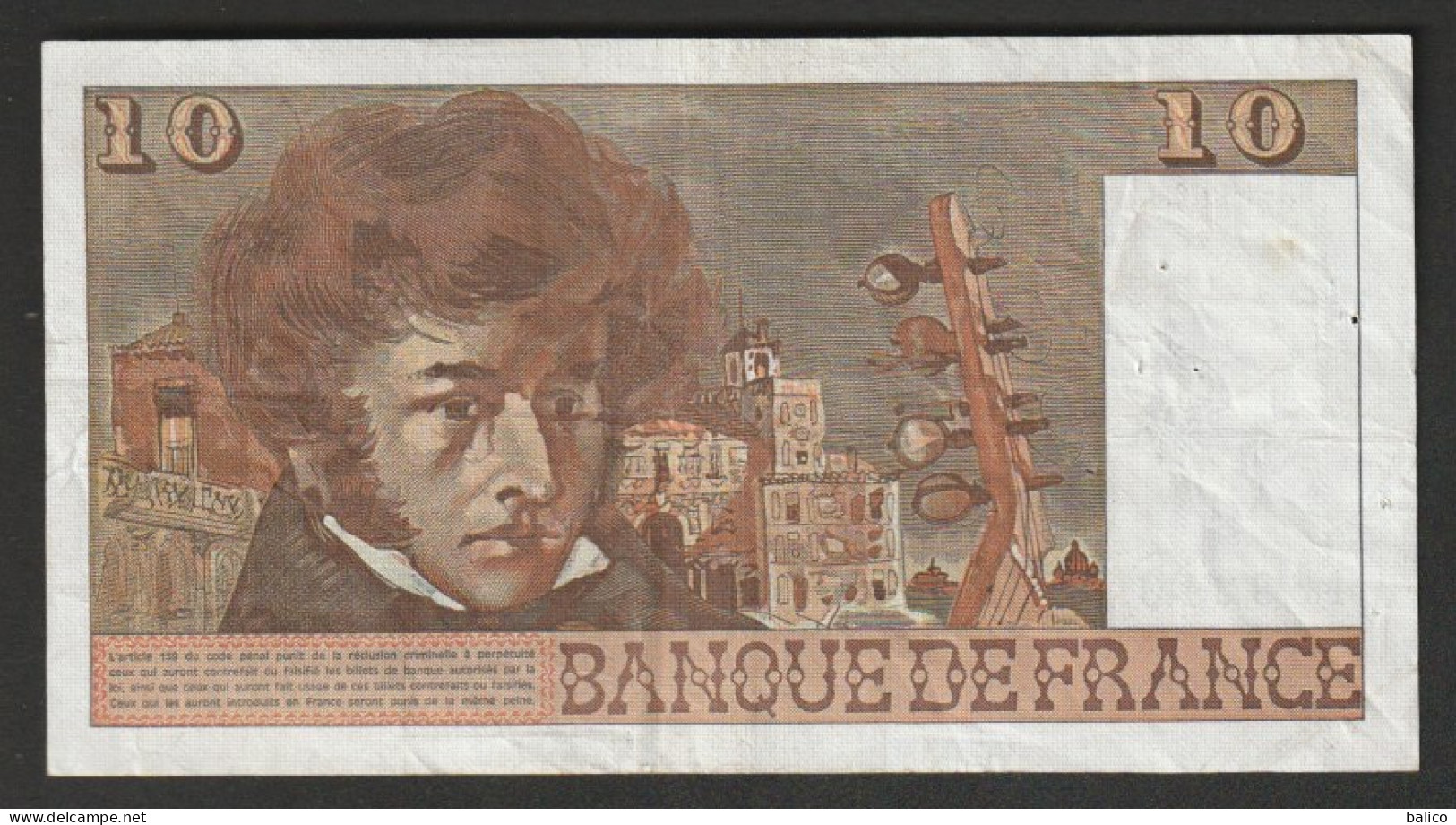 France - Billet De  10 Francs  Berlioz - B.4-3-1976.B - N° 168213 - N.287 - 10 F 1972-1978 ''Berlioz''