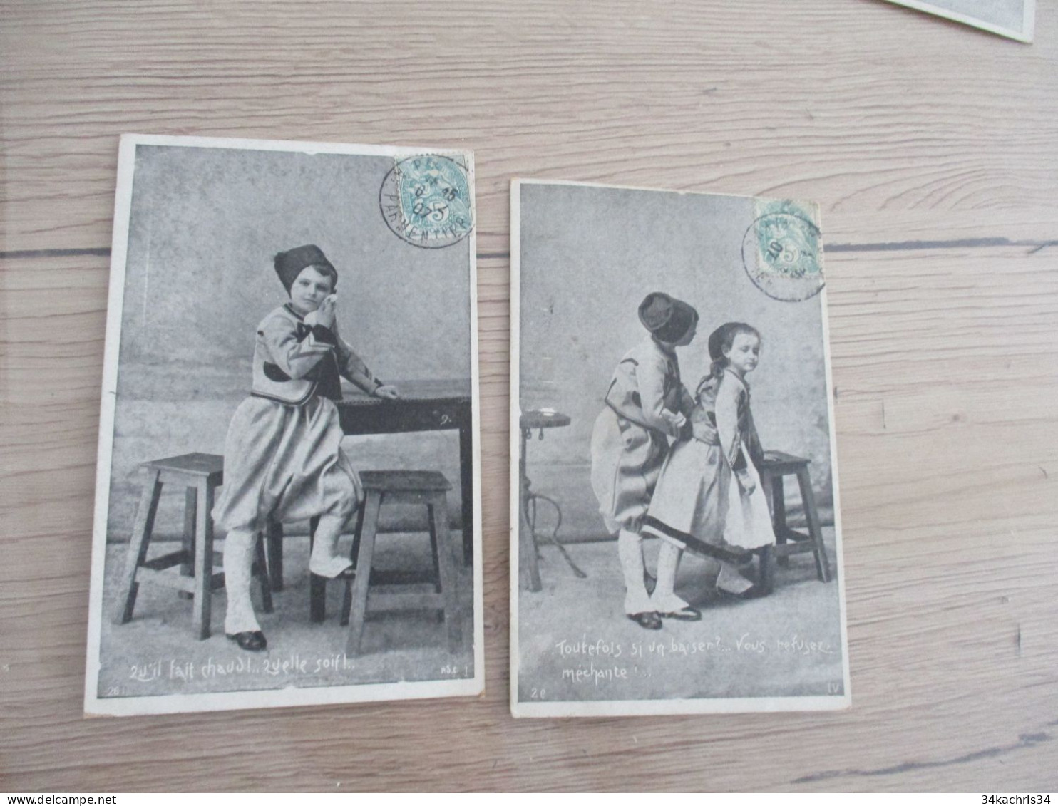 X6 CPA Enfants Soldats Zouave Spahi Armée D'Afrique - Collections, Lots & Series