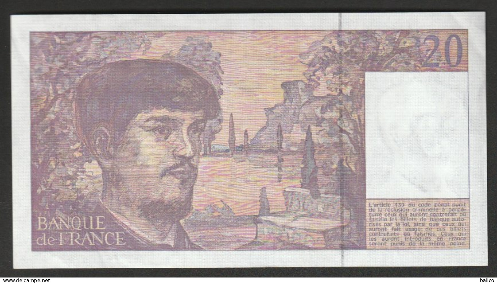 20 Francs DEBUSSY - NEUF Pas De TROU  -  S.027  -  N° 921110   Année 1990 - TTB - 20 F 1980-1997 ''Debussy''