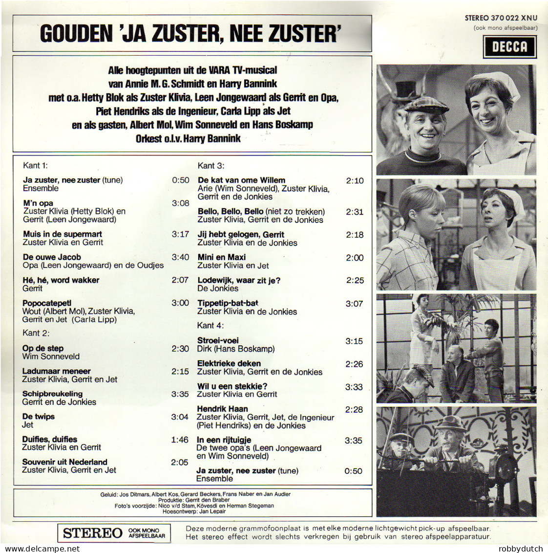 * 2LP Box *  GOUDEN " JA ZUSTER, NEE ZUSTER"  - Bambini