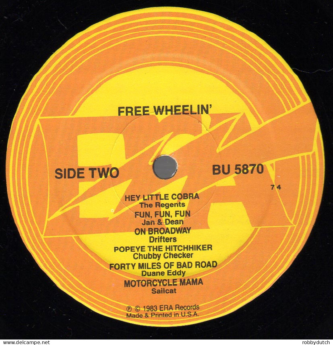 * LP *  FREE WHEELIN' - HONDELLS / JAN & DEAN / DRIFTERS / CHUBBY CHECKER A.o. - Compilations