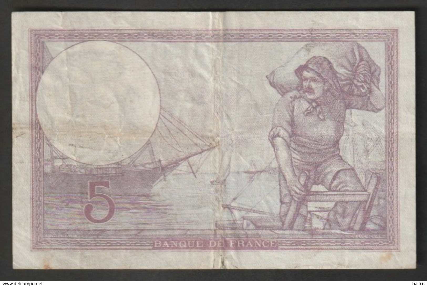France - Billet 5 Francs Violet Du AV.4-5-1933.AV    N°   J.54877 - 829  (pas De Trous D'épingle) - 5 F 1917-1940 ''Violet''