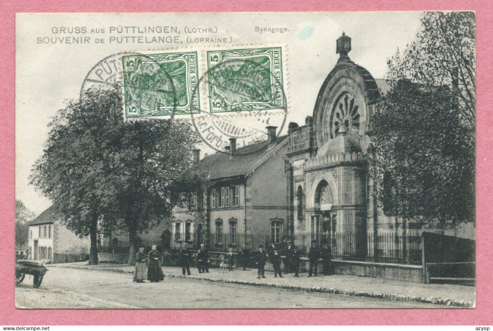 57 - GRUSS Aus PÜTTLINGEN - PUTTELANGE - Synagogue - Synagoge - Judaica - Judaika - Puttelange