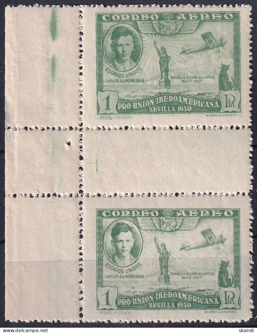 SPANIEN 1930 Mi-Nr. 559 Zwischensteg ** MNH - Nuevos