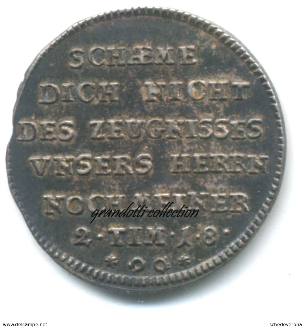 SCUOLE PROTESTANTI AUSBURG 1730 MEDAGLIA ARGENTO STEMPELN DES DUKATEN - Monarquía/ Nobleza