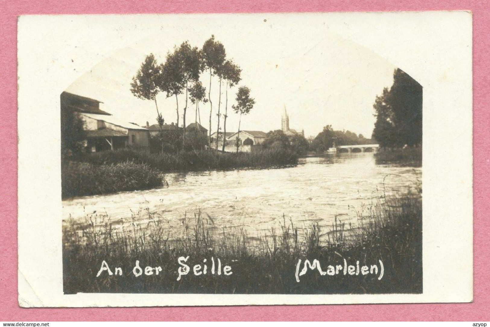 57 - MARLEIN An Der SEILLE - MARLY - Carte Photo - Vue Générale - Feldpost - Guerre 14/18 - Metz Campagne
