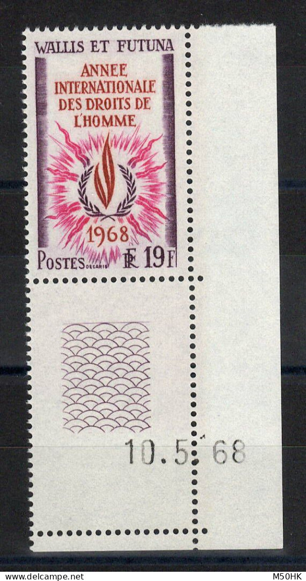 Wallis & Futuna - YV 173 N** MNH Luxe Petit Coin Daté , Droits De L'homme - Neufs