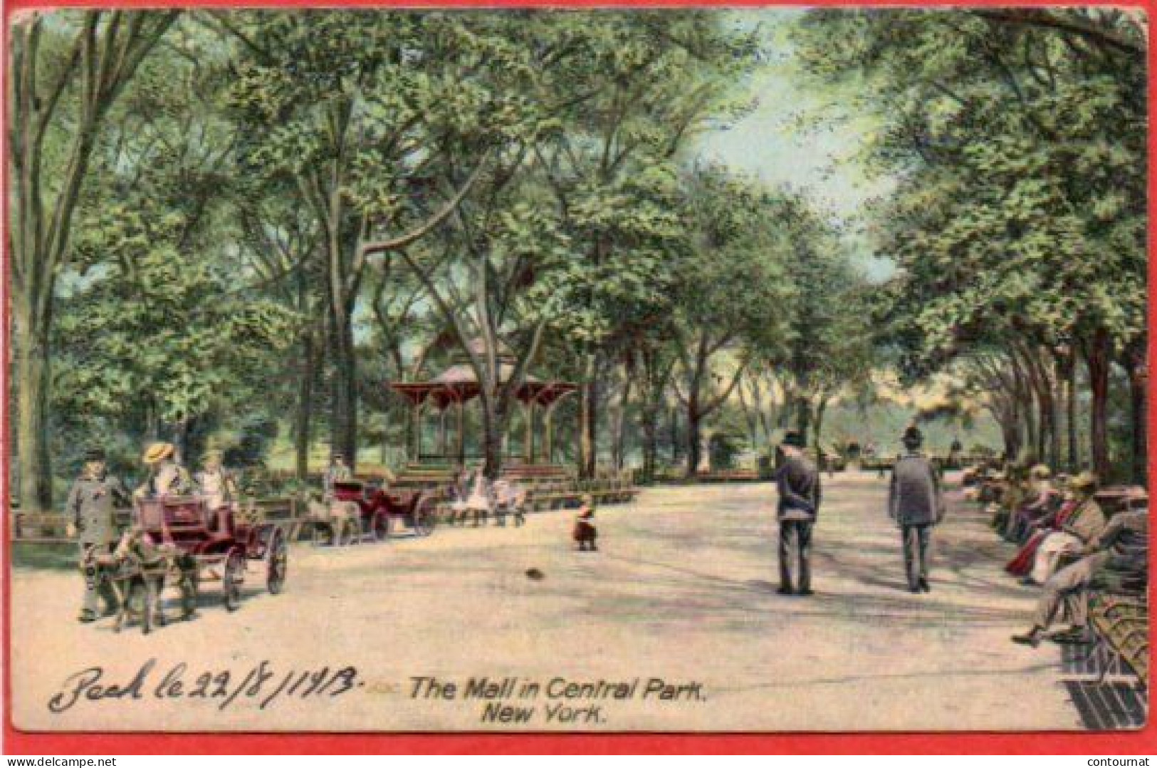 CPA Etats Unis NEW-YORK The Mall In Centrel Park - Central Park