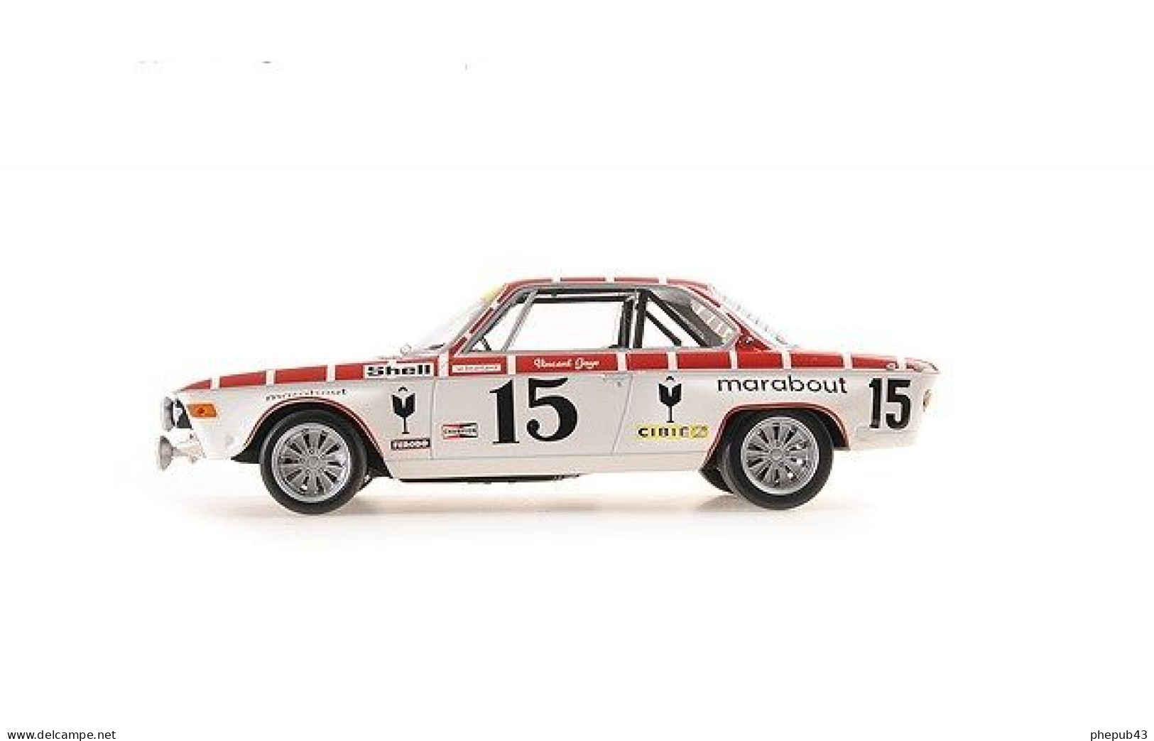 BMW 2800 CS - Luigi - Marabout - Willy Braillard/Vincent Gaye - 24h Spa 1972 #15 - Minichamps (1:18) - Minichamps