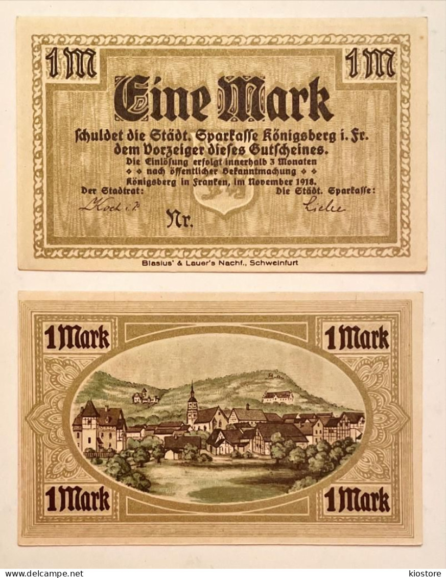 Germany 1 Mark 1918 UNC - Non Classés