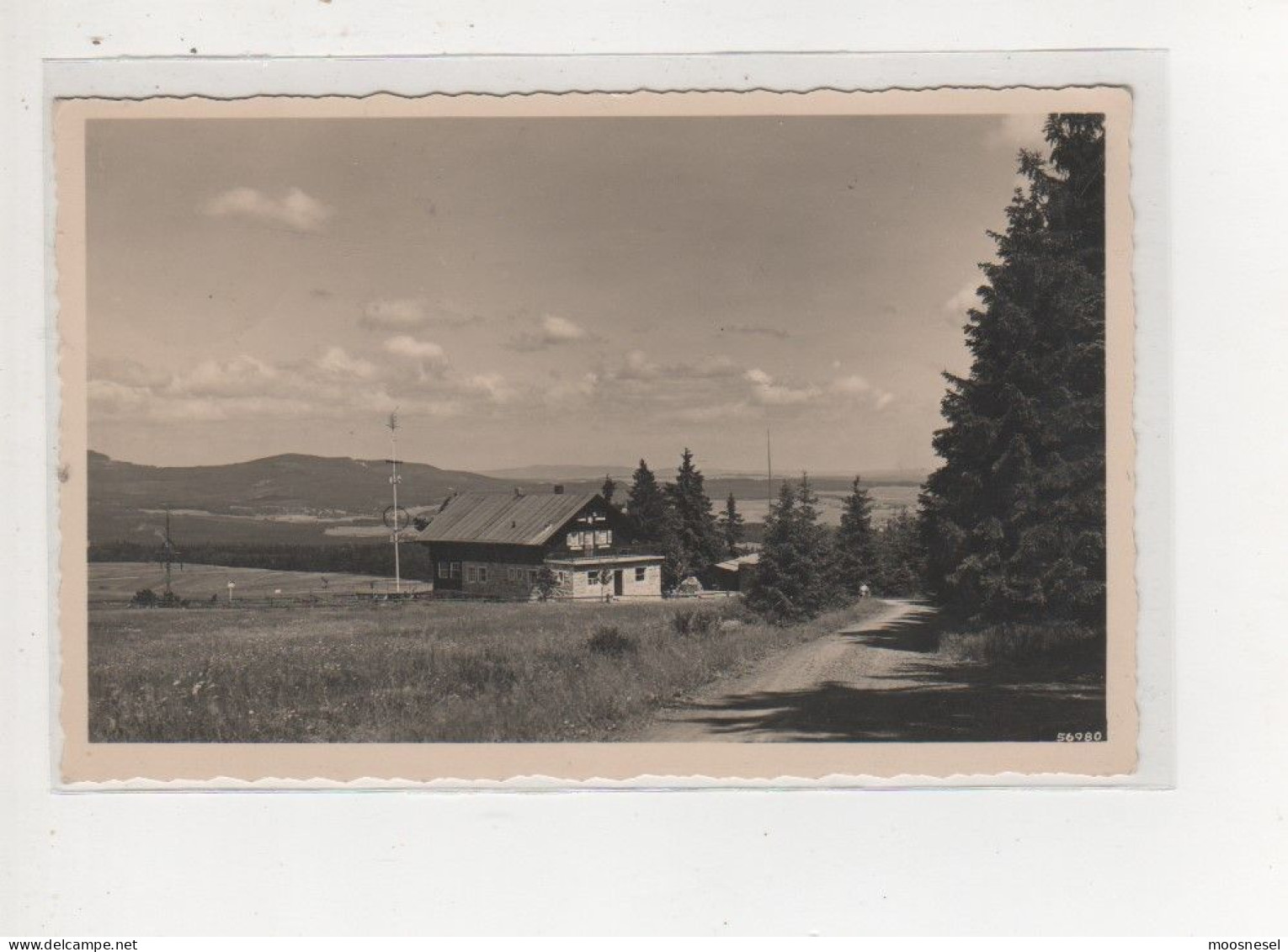 Antike Postkarte MARKTREDWITZER HAUS DES D.Ö.A.V. IM STEINWALD VON 1936 - Marktredwitz