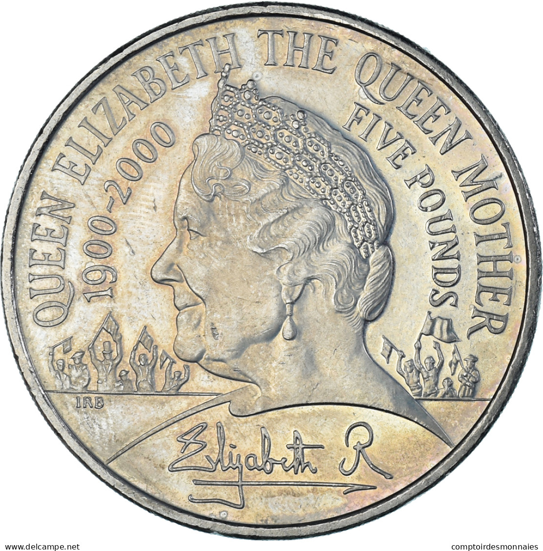 Monnaie, Grande-Bretagne, Elizabeth II, 5 Pounds, 2000, British Royal Mint - Maundy Sets & Herdenkings