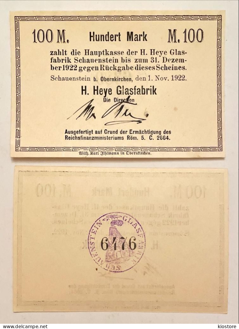 Germany 100 Mark 1922 UNC - Unclassified