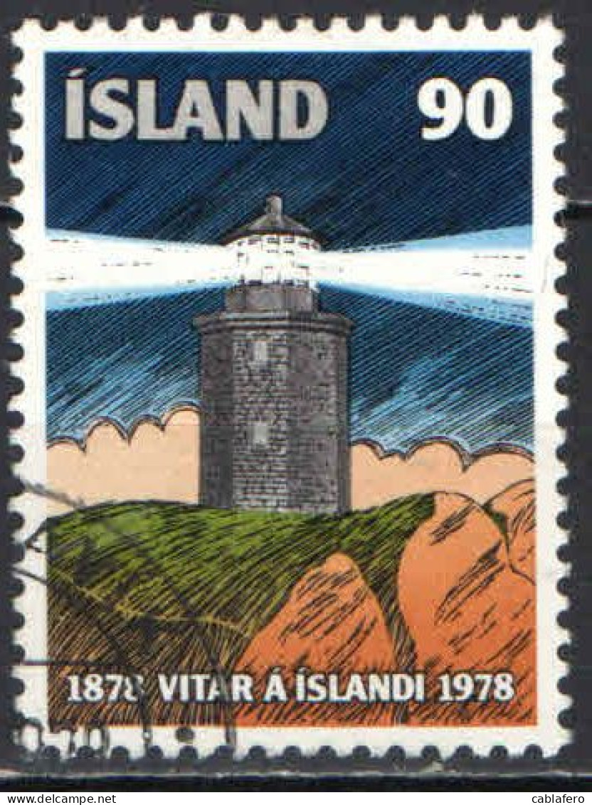 ISLANDA - 1978 - CENTENARIO DEI SERVIZI DEI FARI IN ISLANDA - USATO - Usati