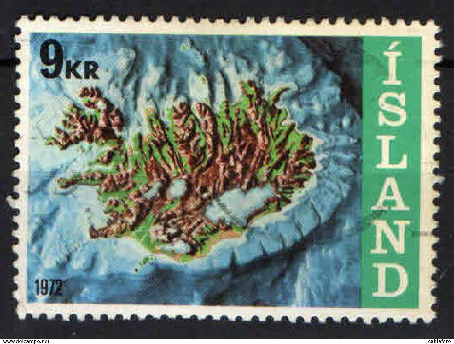 ISLANDA - 1972 - L'ISLANDA ED IL SUO ZOCCOLO CONTINETALE - USATO - Usados