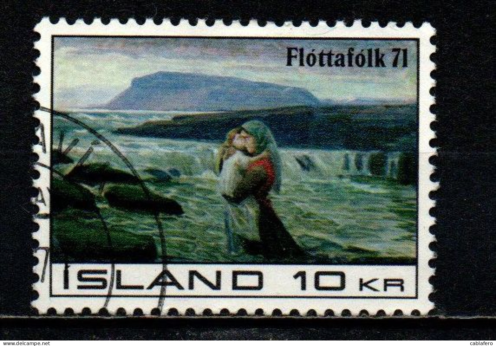 ISLANDA - 1971 - AIUTO INTERNAZIONALE AI RIFUGIATI - PAINTING - USATO - Used Stamps