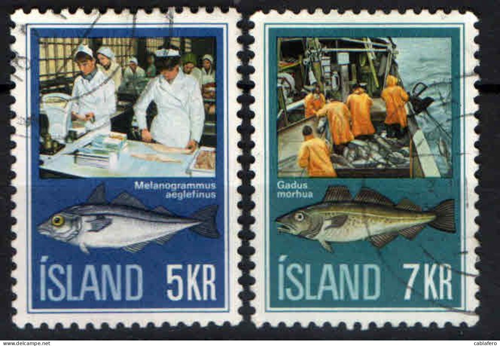 ISLANDA - 1971 - INDUSTRIA ITTICA ISLANDESE - USATI - Usados