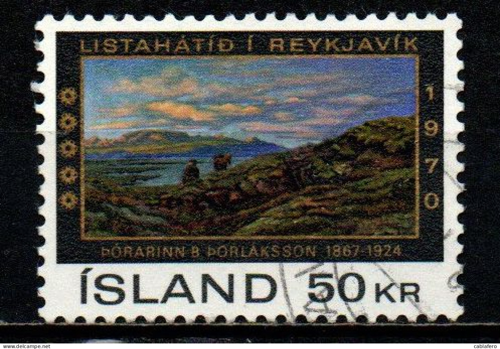 ISLANDA - 1970 - FESTIVAL DELL'ARTE A REYKJAVIK - OPERA D'ARTE - PAINTING - USATO - Used Stamps
