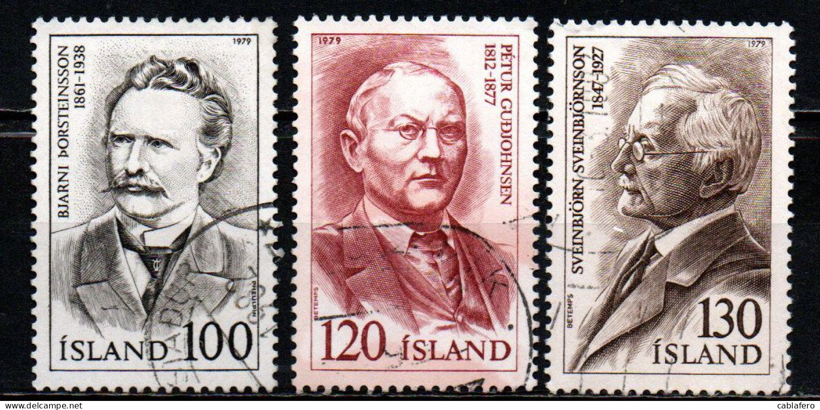 ISLANDA - 1979 - MUSICISTI E COMPOSITARI ISLANDESI - USATI - Used Stamps