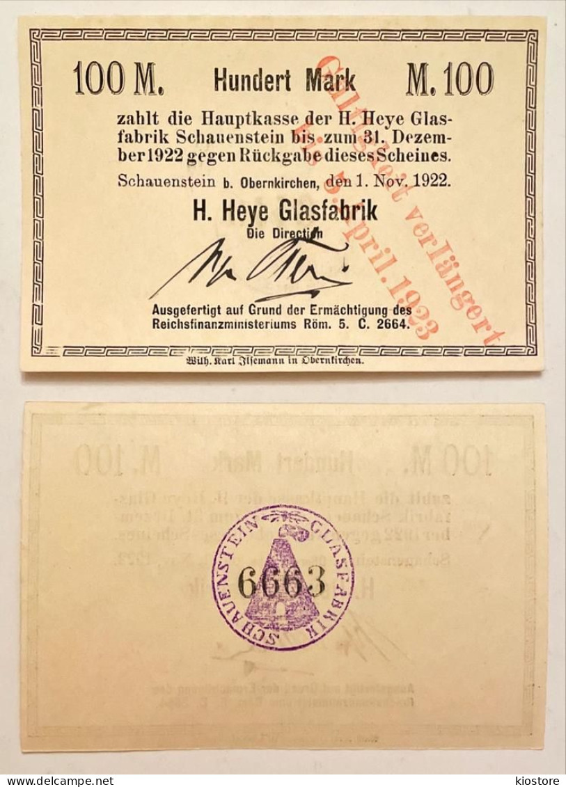 Germany 100 Mark 5 April 1923 UNC - Zonder Classificatie