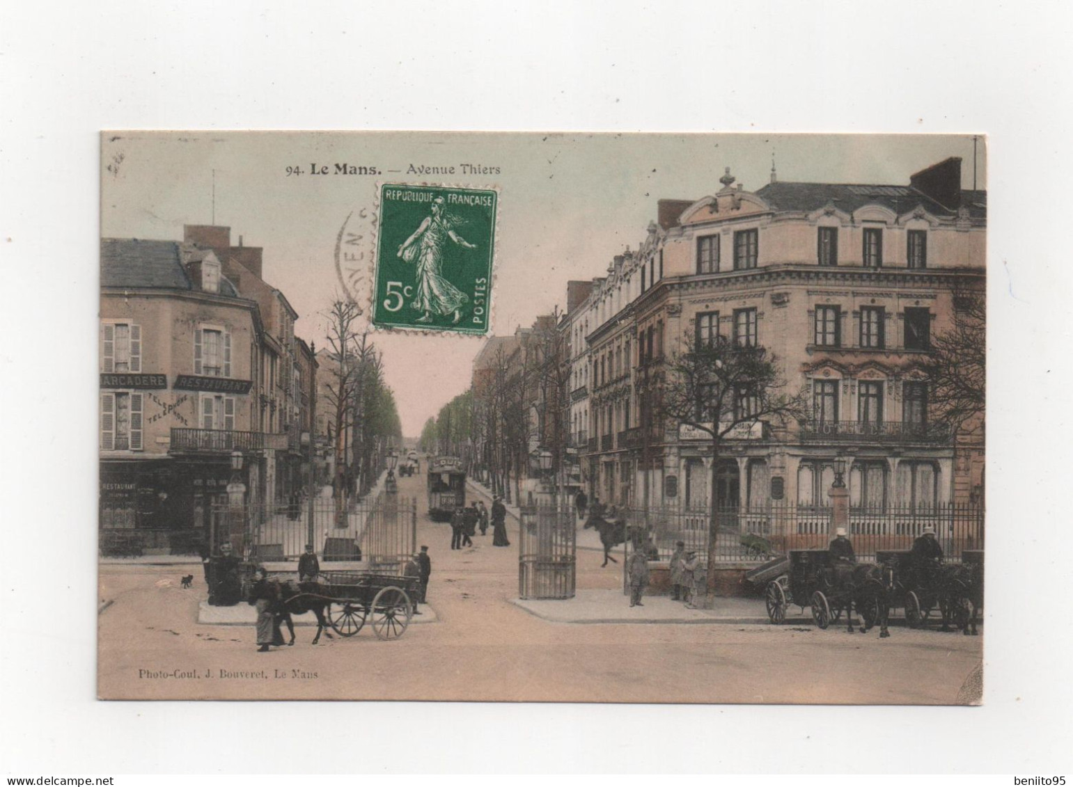 CPA Du MANS - Avenue Thiers. - Le Mans