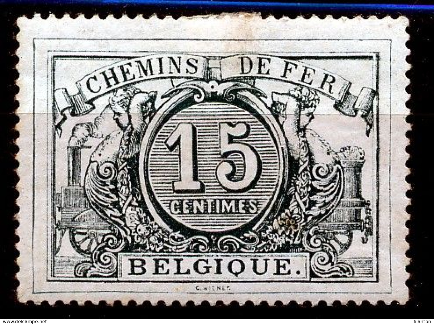 BELGIE - OBP Nr 8  - Spoor/Train -MH* - Mint